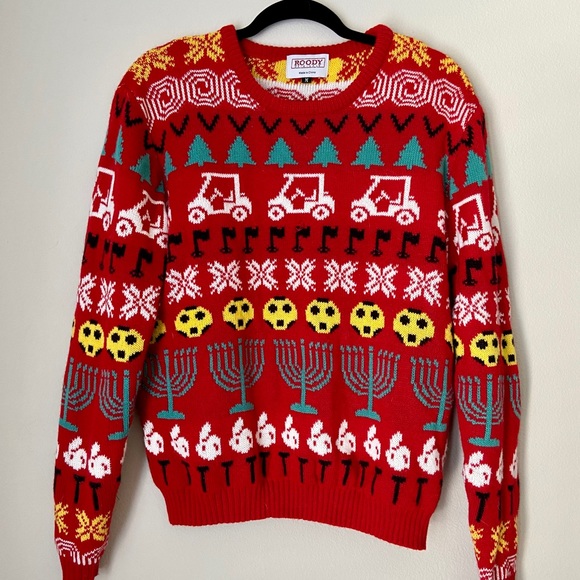 Vintage Callaway Golf Christmas Sweater 